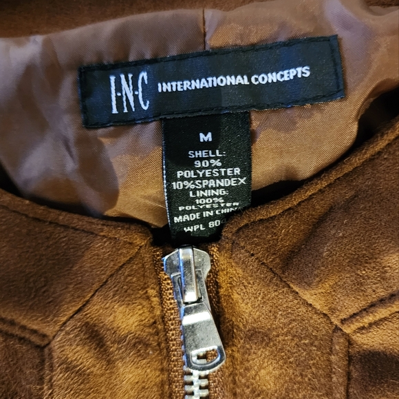 INC International Concepts Brown Ruffle Jacket - Picture 2 of 4